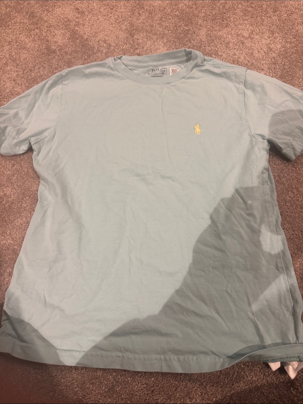 Polo by Ralph Lauren Light Blue Crewneck Tee with Yellow Pony